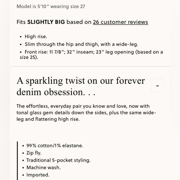 NWT J CREW Embellished denim trouser in Black Rinse - Picture 7 of 7